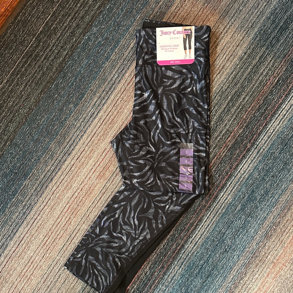 Juicy Couture Black Tiger Print Women's Leggings